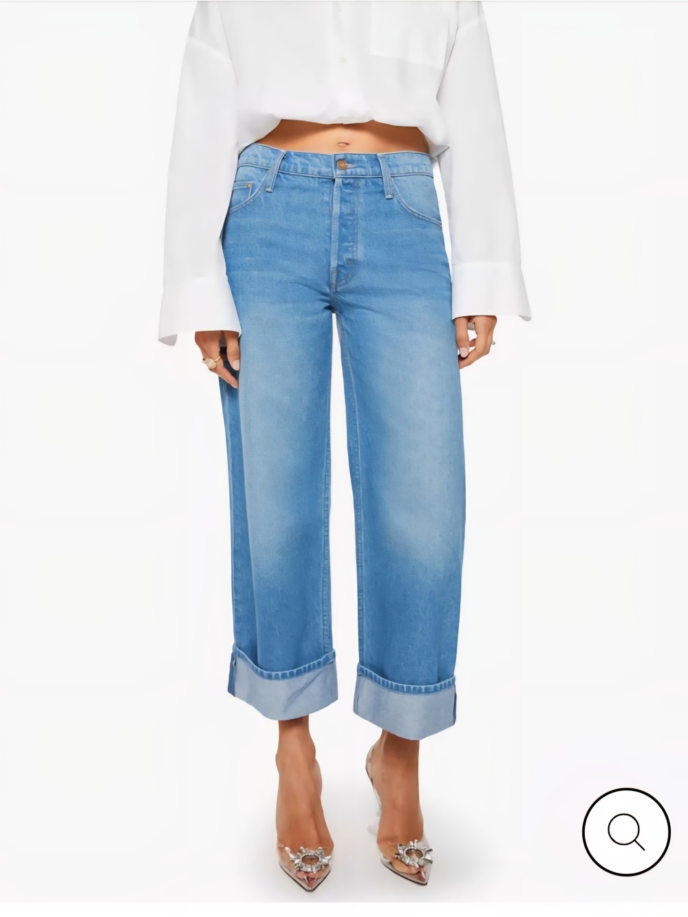 MOTHER Smoothie Cropped Straight Jeans